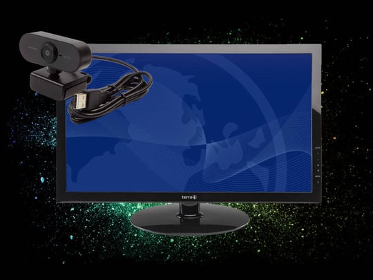 TERRA 24" Monitor Terra 2450W + USB 1080P Webcam with mic - 1441124 #1