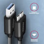 AXAGON BUMM3-AM10AB, Speed Cable Micro-B USB-USB-A , USB 3.2 Gen 1, 1m - 1110071 thumb #3