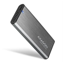 AXAGON EEM2-SG2, USB-C 3.2 Gen 2 - M.2 NVMe & SATA SSD Metallic RAW box, Screwless opening