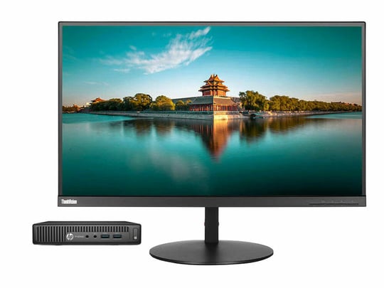 HP ProDesk 400 G2 DM +27" Lenovo P27H-10 IPS Monitor