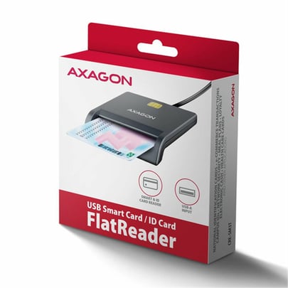 AXAGON CRE-SM3T, USB-A FlatReader, USB external, StandReader, Smart card - 1970003 #6