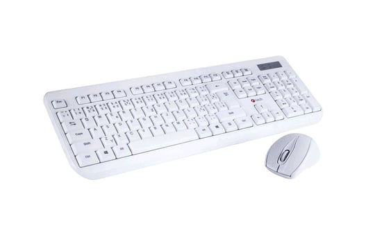 C-Tech WLKMC-01 Wireless Combo Set White CZ/SK Keyboard and mouse set - 2260015 #1