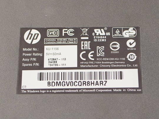 HP EU KU-1156 - 1380104 #3