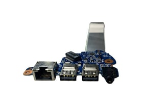 HP for ProBook 470 G3, USB, RJ45, Audio, Board, With Cable (PN: DA0X63TB6F1) - 2630450