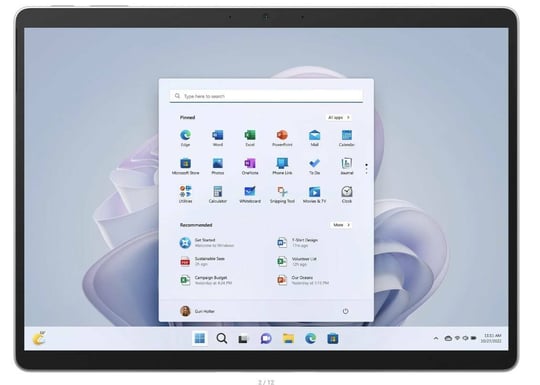 Microsoft Surface Pro 9 Platinum (8GB) (256GB) (Touchscreen) - 15235745 #4
