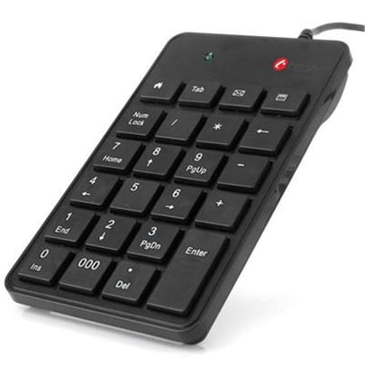 C-Tech KBN-01, Numeric Keypad, 23 Keys, USB Slim Black - 1380036 #1