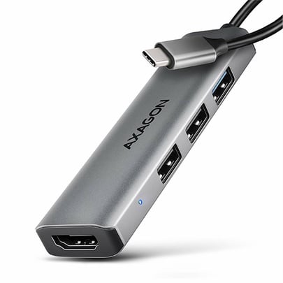 AXAGON HMC-H3A, USB 5Gbps hub, 3x USB-A, HDMI 4k 30Hz, cable USB-C 15cm - 1980008 #1