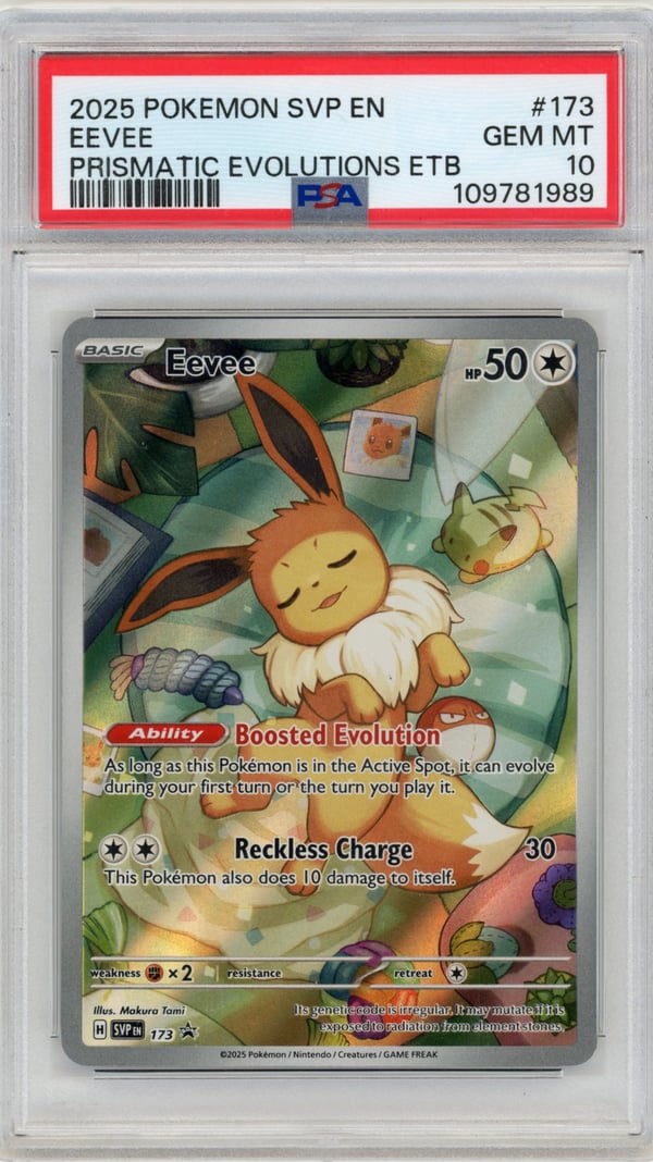EEVEE - PRISMATIC EVOLUTIONS ETB · PSA GEM MT 10