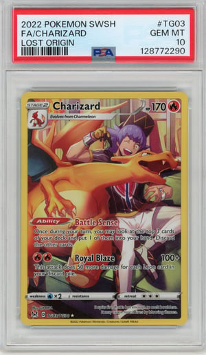 FA/CHARIZARD - LOST ORIGIN · PSA GEM MT 10