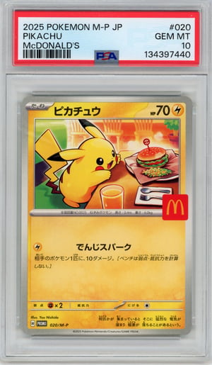 PIKACHU - McDONALD'S · PSA GEM MT 10