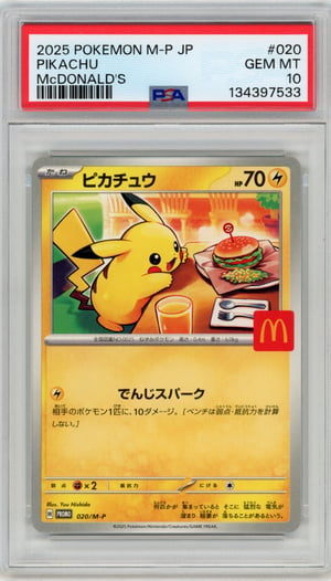 PIKACHU - McDONALD'S · PSA GEM MT 10
