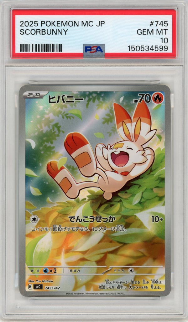 SCORBUNNY · PSA GEM MT 10