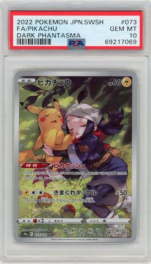FA/PIKACHU - DARK PHANTASMA · PSA GEM MT 10