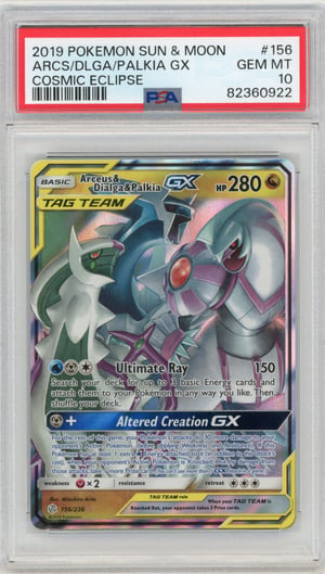 ARCS/DLGA/PALKIA GX - COSMIC ECLIPSE · PSA GEM MT 10
