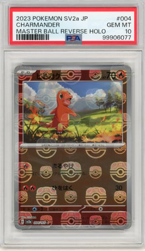 CHARMANDER - MASTER BALL REVERSE HOLO · PSA GEM MT 10