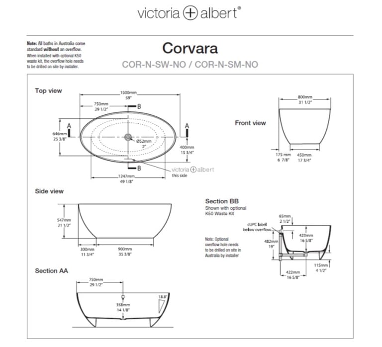 Corvara 1500 Freestanding bath - Gloss image
