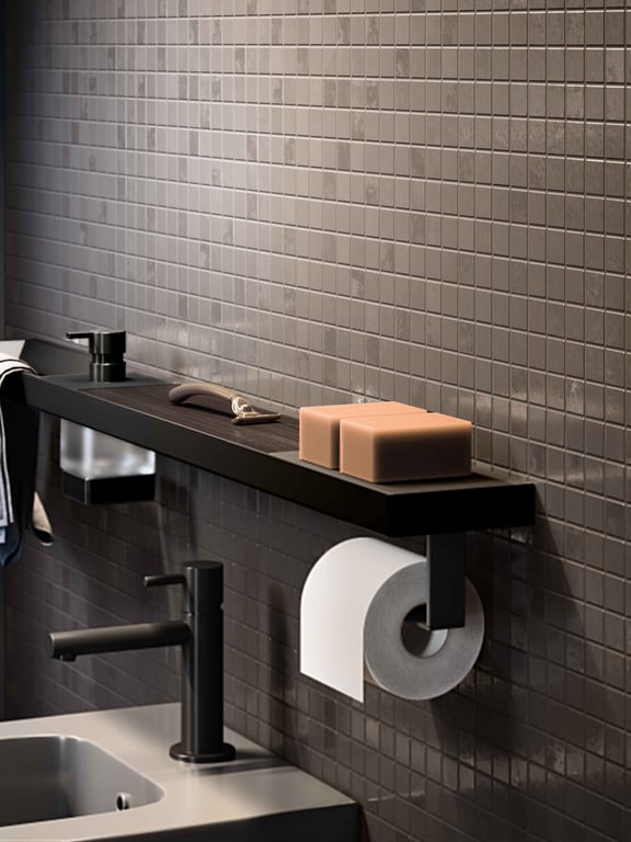 Indissima Towel Rail for Modular Bar - 4 sizes available and 3 colours, see technical sheet for sizes image