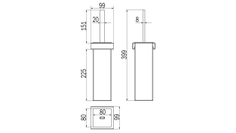 Indissima Toilet Brush Module image