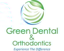 Green Dental and Orthodontics logo || "logo"