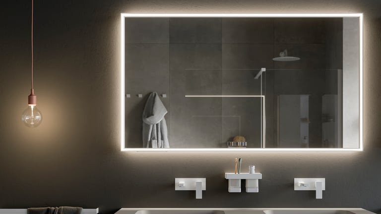 Inda Pirano Mirror with LED - 90cm image