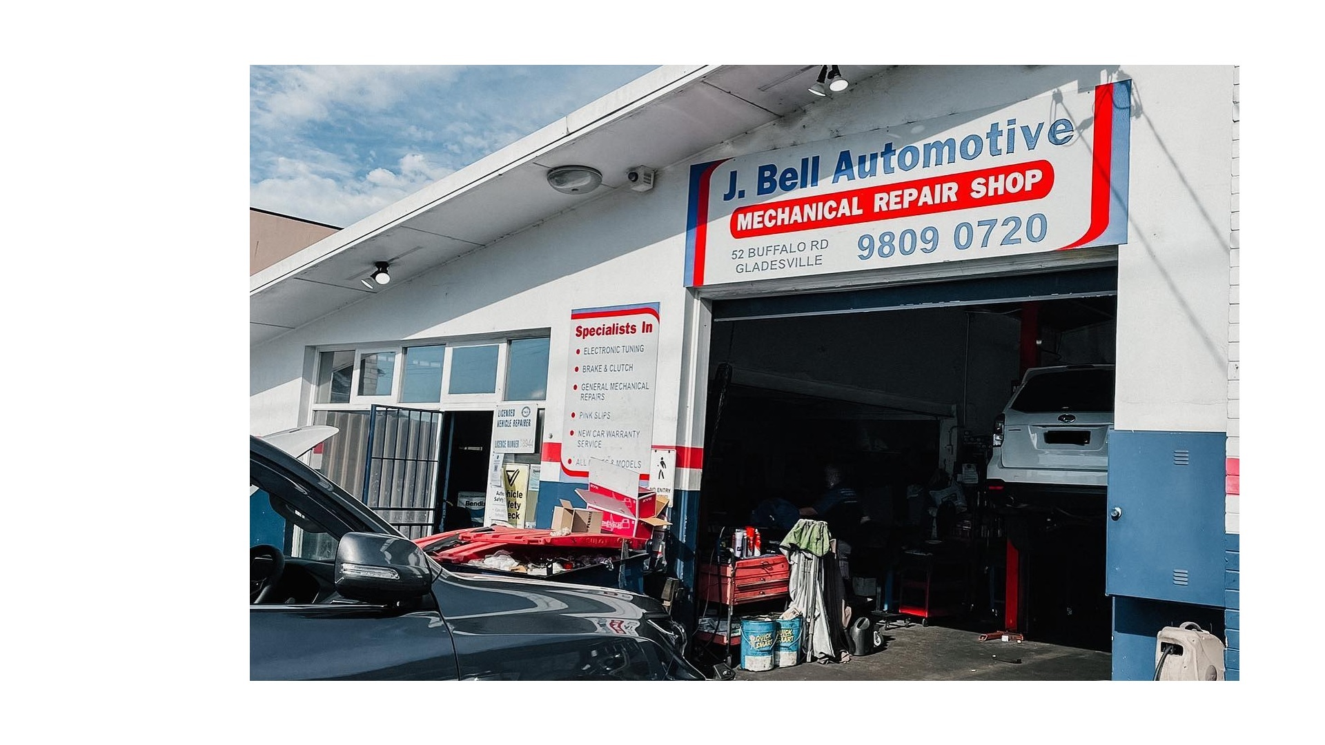 Bell J Automotive hero image