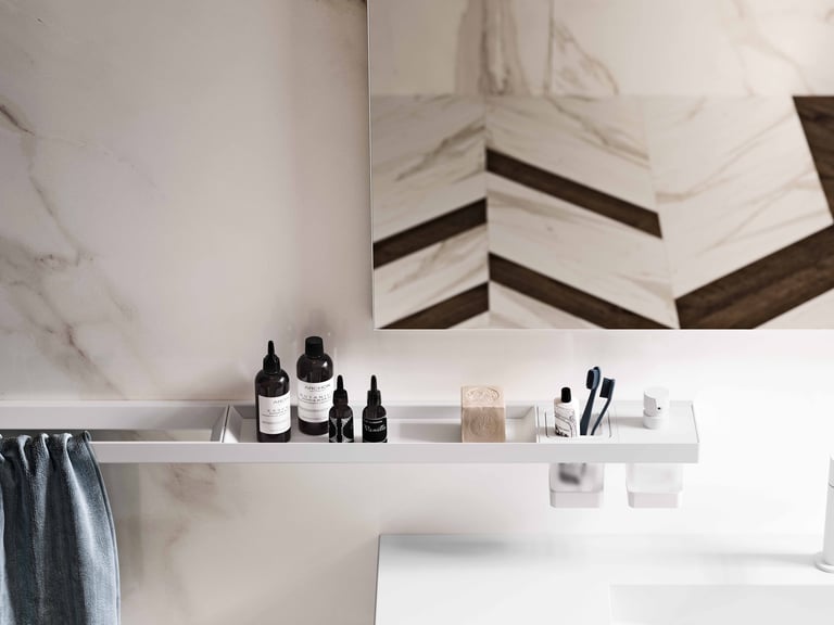 Indissima 80cm Towel Rail - Matte White image