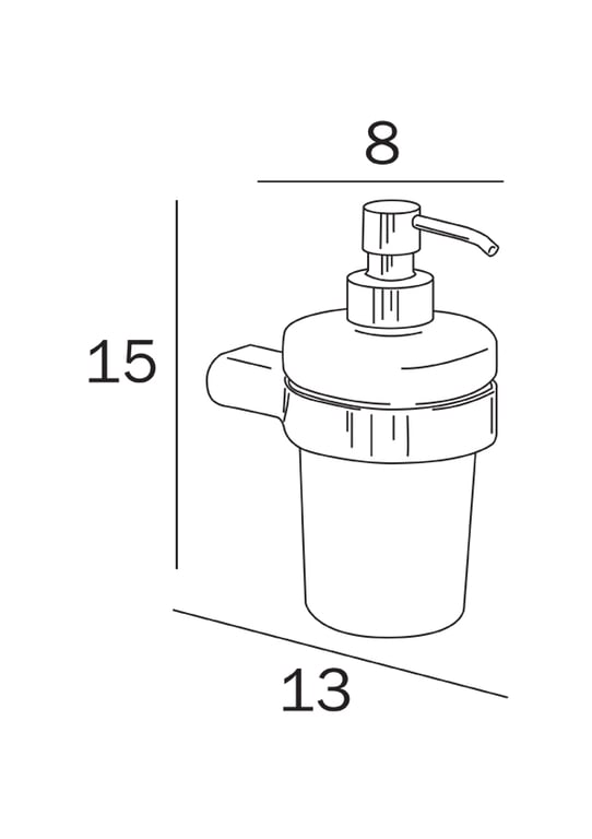 Mito wall mounted soap dispenser - Matte Black image