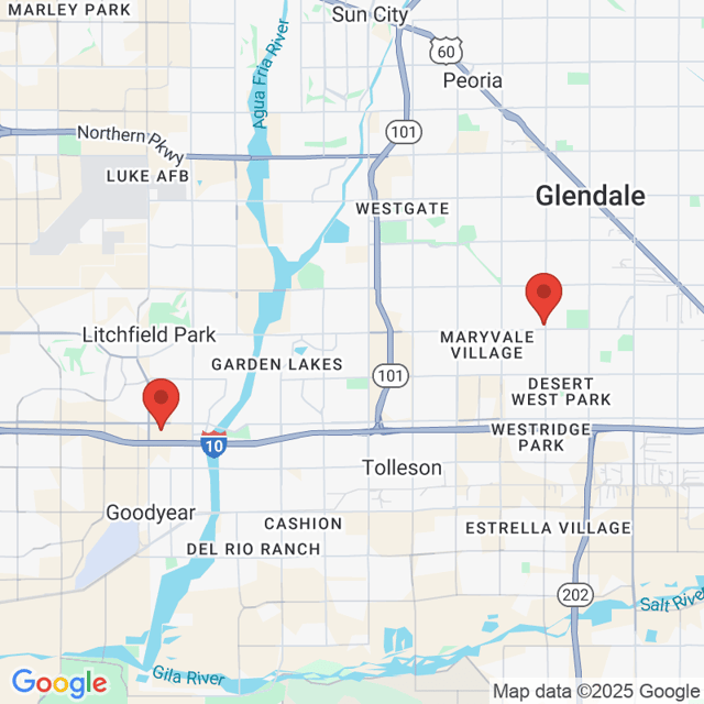 Abrazo West Campus to Mega Furniture - West Phoenix