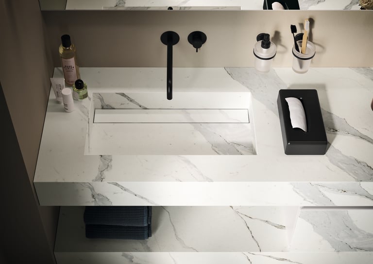 Inda HPL Console with integrated wash basin image