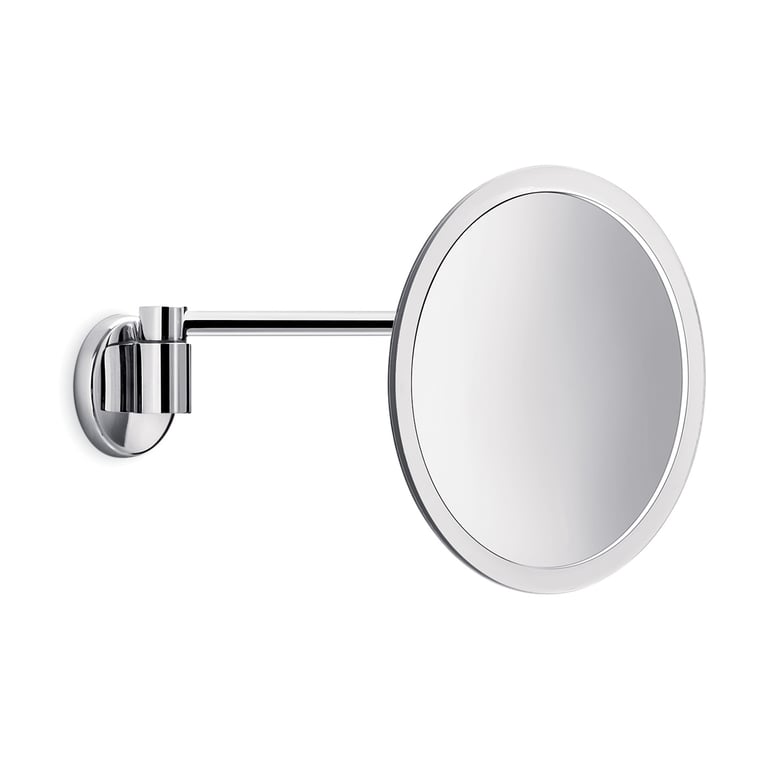 Inda Wall mtd magnifying mirror on joint pivot arm image