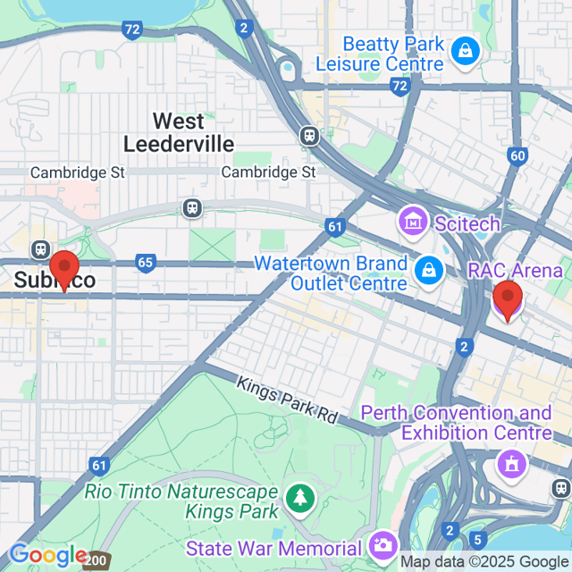 RAC Arena to Rokeby Florist