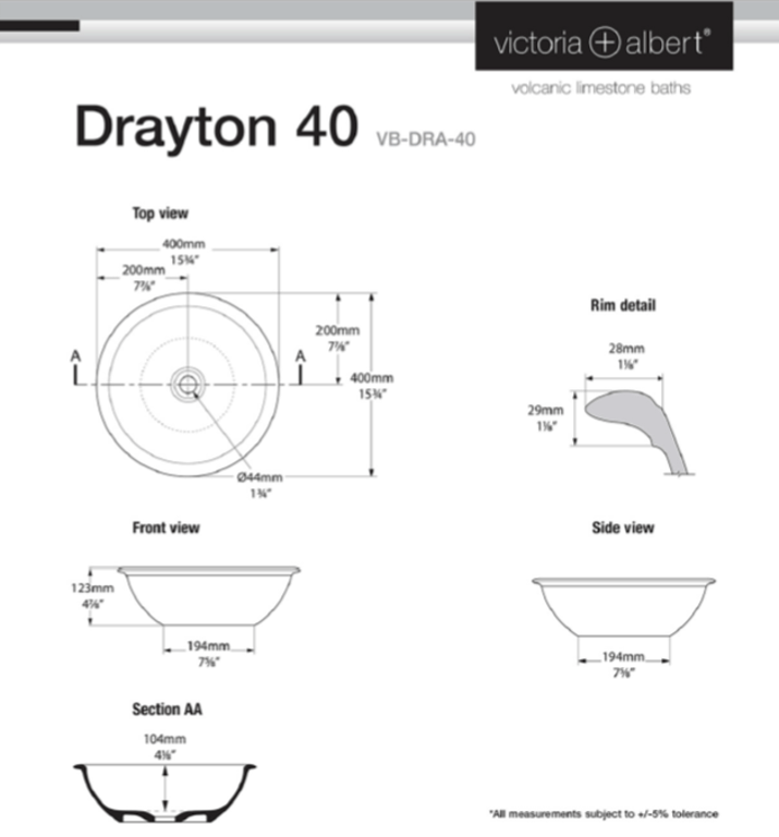 Drayton 40 basin image