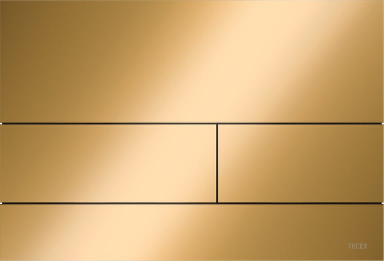 TECEsquare Metal II Flush button - Polished Gold Optic image