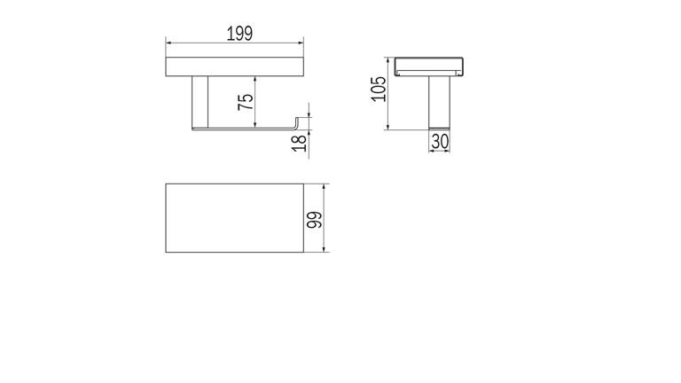 Indissima Toilet Roll Module - Left image