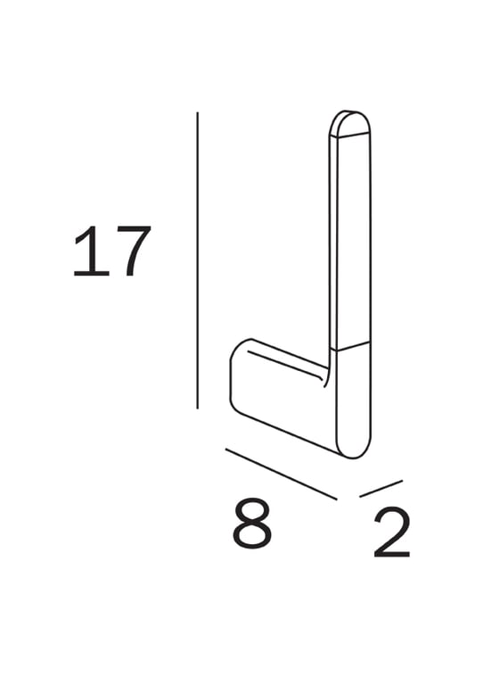 Mito Spare toilet roll holder - Chrome image