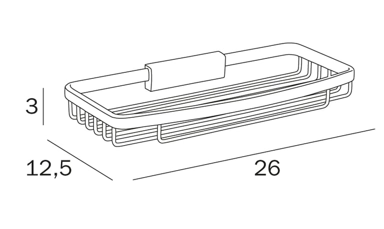 Inda Removable wire basket - shallow image