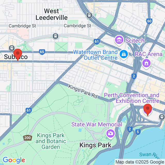 Perth Convention and Exhibition Centre to Tomo Japanese Restaurant