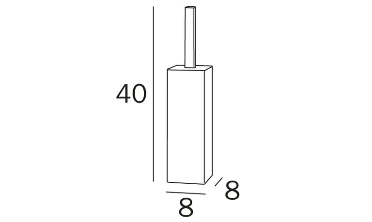 My Way Toilet brush holder - Chrome image