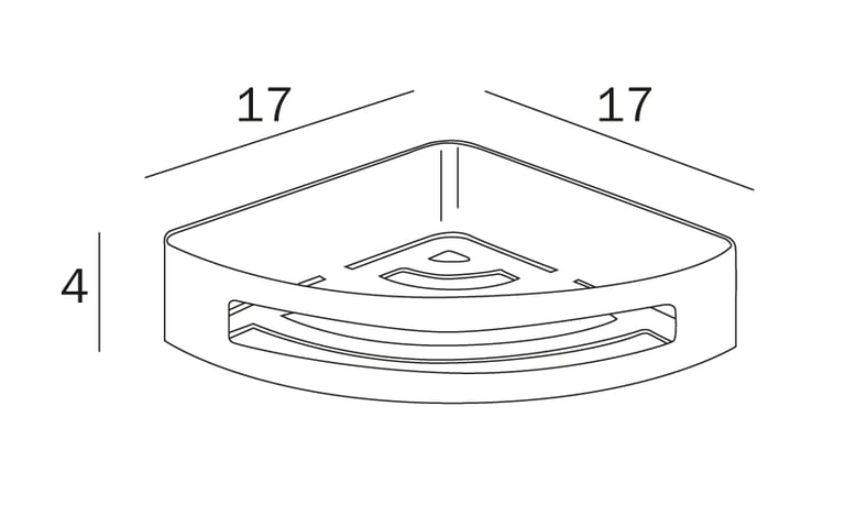 Inda Removable Deluxe corner basket image