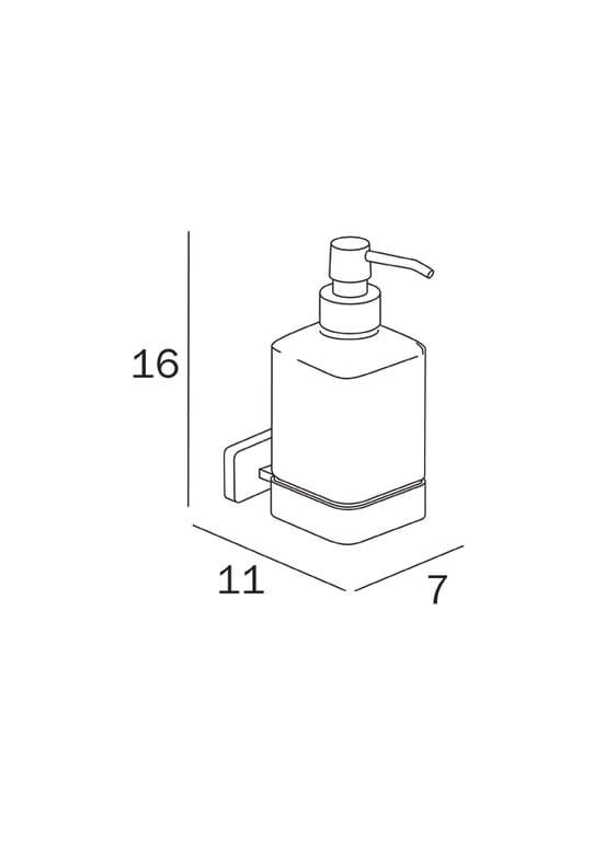 Lea Wall mounted soap dispenser image