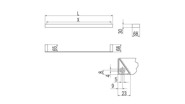 Indissima 60cm Towel Rail image