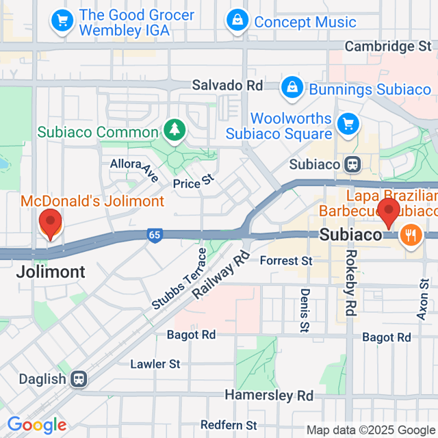 McDonald's Jolimont to Rokeby Florist