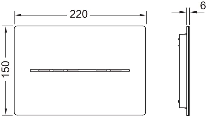 TECEsolid Electronic flush button - Stainless Steel image