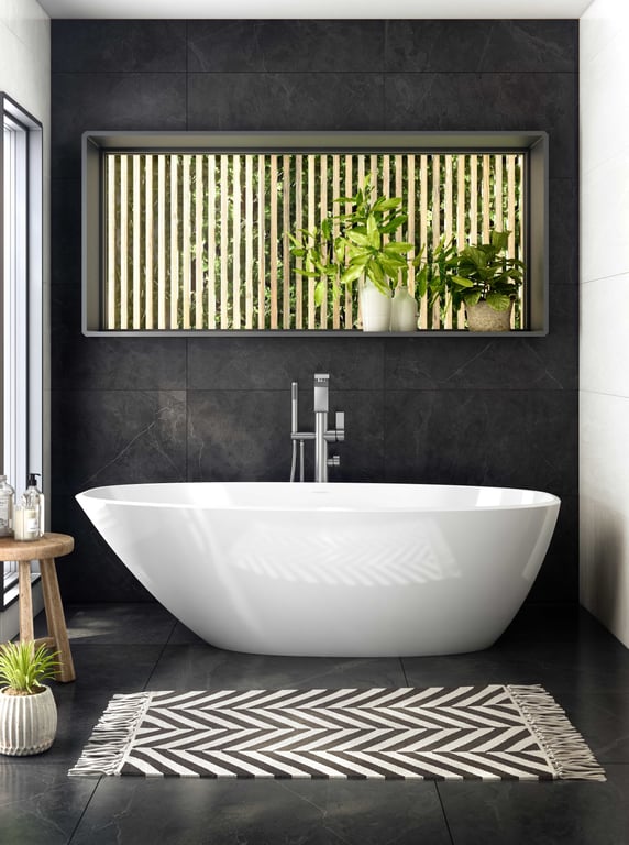 Mozzano 2 Freestanding bath with void 1685mm image