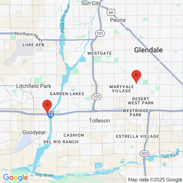Walmart Supercenter to Mega Furniture - West Phoenix