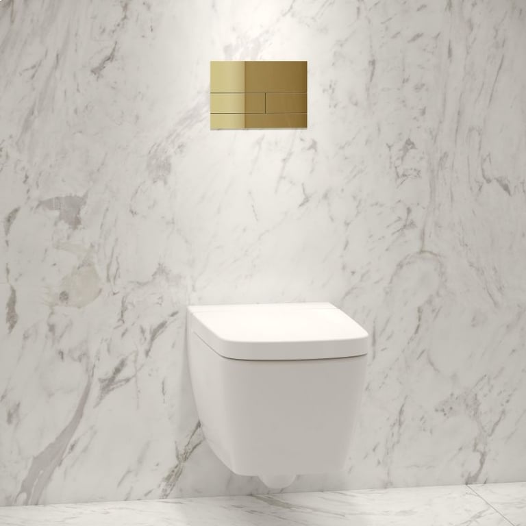 TECEsquare Metal II Flush button - Brushed Gold Optic image