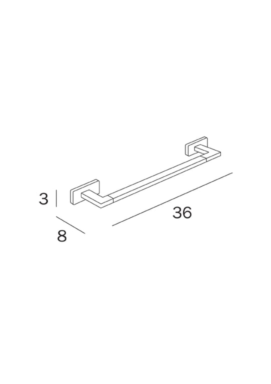 Lea Towel rail 30cm image