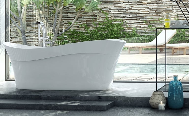 Pescadero Freestanding bath 1695 x 798mm, without overflow image