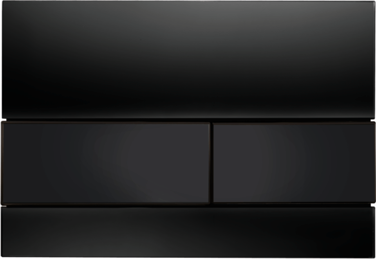 TECEsquare Glass Flush button - Black Glass Black buttons image