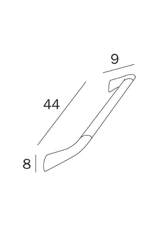 Confort Safety rail 44cm - Chrome image